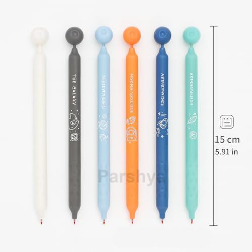 Image of KiddieWorld Space Theme Premium Gel Pens Set for Students | Smooth Writing Fine Tip 0.5mm Pen Kit | Non-Smudging Ink | Cute Stationery Gift for Girls, Boys & Kids