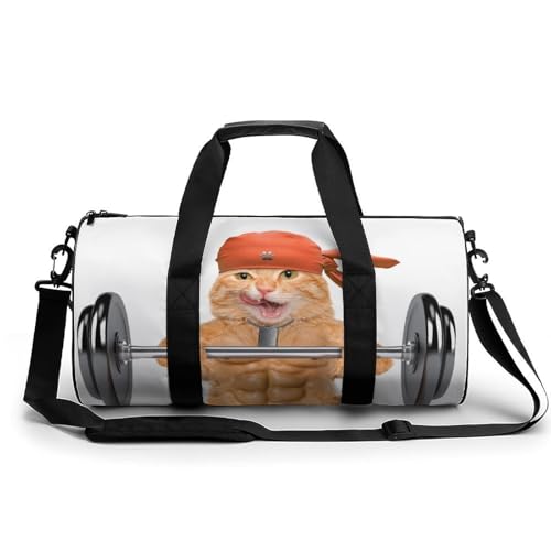 Sac de sport chat rigolo étanche 45cm sac de voyage duffel bag gym