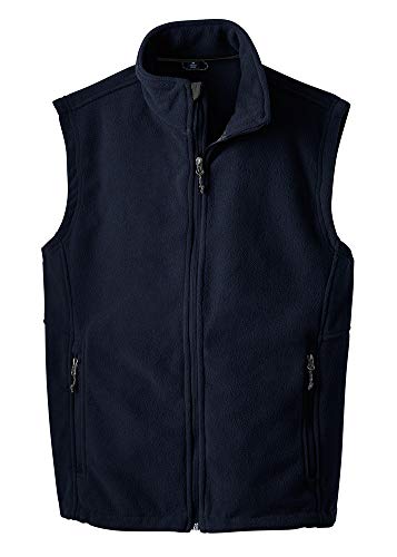 Joes USA(tm) - Mens Soft and Cozy Fleece Vest in Mens Sizes, True Navy, XX-Large