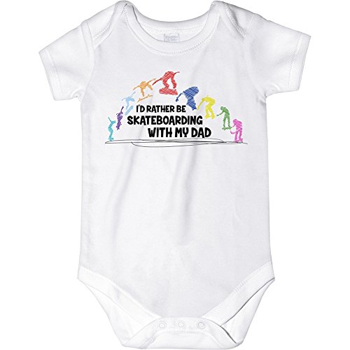 Image of CarefreeTees I'd Rather Be Skateboarding with My Dad (Baby Bodysuit or Tee-Shirt)