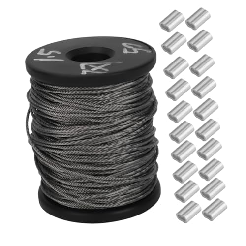 Kit de câble métallique en acier inoxydable 1.5 mm 50m pour suspendre vos cadres