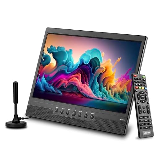 othoig 14inch Portable TV with Rechargeable Battery,Small Flat TV with Built-Digital ATSC Tuner and Antenna-USB/HDMI/AV Slot,Car-12 Volt DC/AC for Kitchens,RVs and Car Camping