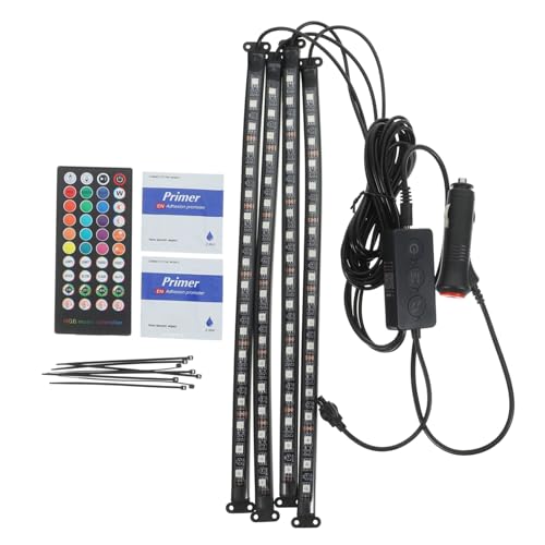 Cabilock Tira De Luces LED para Interior De Iluminación Multicolor con Kit Decorativo De Leds para Autos Luces Ambientales para Automóviles
