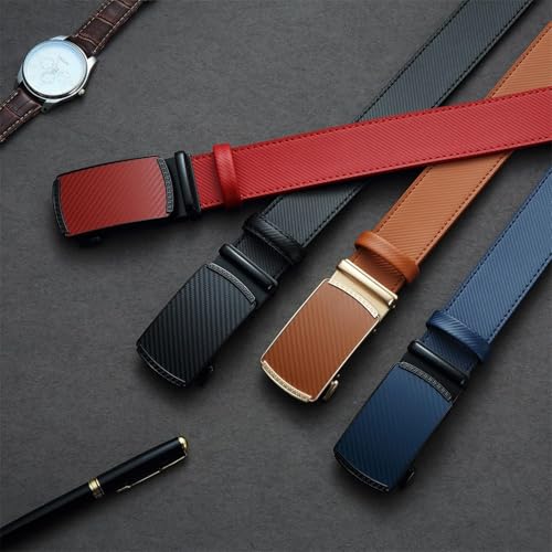 Automatic Buckle Leather Waist Strap Male Waistband Girdle Belts for Women Men3