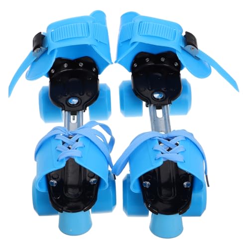 VANZACK Adjustable Boys and Girls Roller Skates Simple Quad Skates Double Row Wheels for Toddlers and Beginners