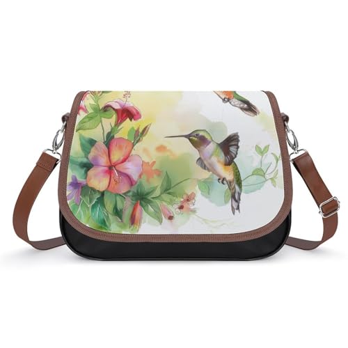 Sac messager imperméable colibris contre la pluie et le chaos