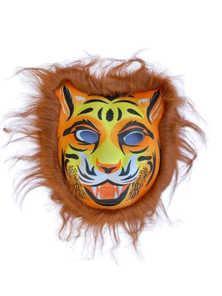 PoPo Toys ANIMAL LION Face Mask for Kids | Party Supplies for an Animal Themed Halloween/Holi | Pack of Any 1