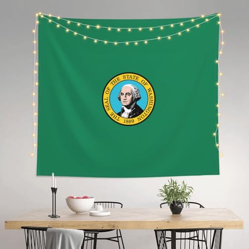 Tenture EdWal drapeau Washington 152x130cm décoration de chambre