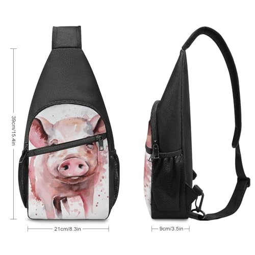 Bolso tipo sling casual para viaje y senderismo unisex miniatura 2