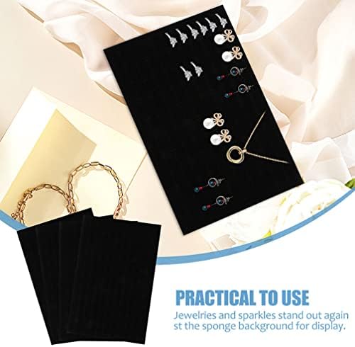 Cabilock Foams Earring Display Tray 5pcs Jewelry Holder Inserts Earrings Showcase Trays Ring Earrings Drawer Insert Earring Box Display Sponge Pad for Earrings Ring