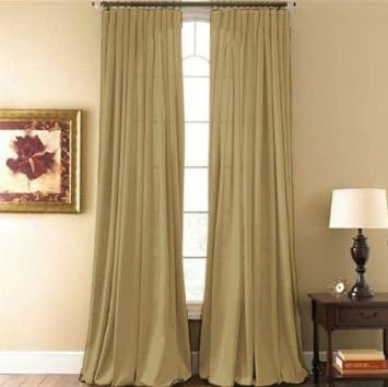 Hyatt 2 Piece Curtain Set (Beige)