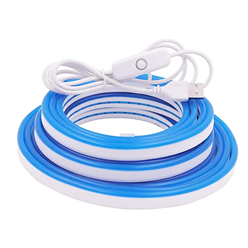 KISUFU LED Strip, 5m Rope Light, 120 LEDs/m, Waterproof Silicone Flexible LED Strips - Image 2