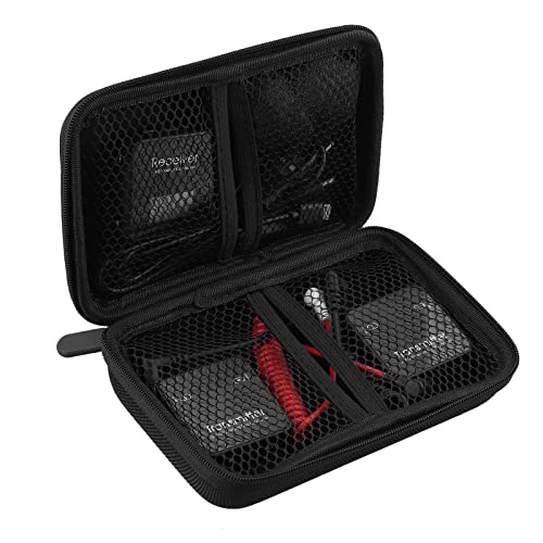 PROZOR Microphone Cases Bag for Lavalier Microphone with Storage Design Storage Mic Carrying Bag 1680D Oxford Cloth Protective Bag for Carrying Storage