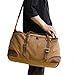emissary Duffle Bag Canvas Gym Bag, Large Travel Duffel for Men, Brown Weekender
