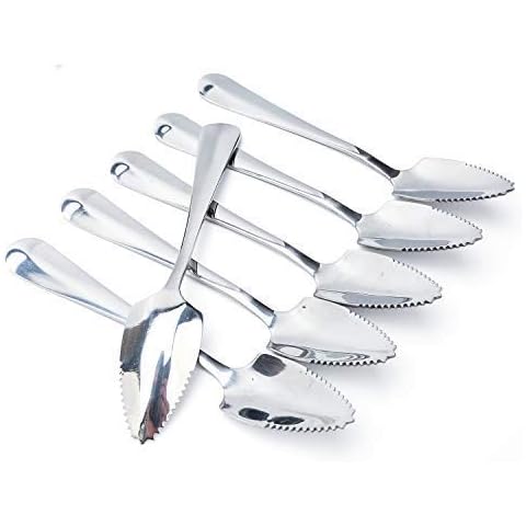 Choary 6 cucharas de pomelo de acero inoxidable de 6 pulgadas Cover