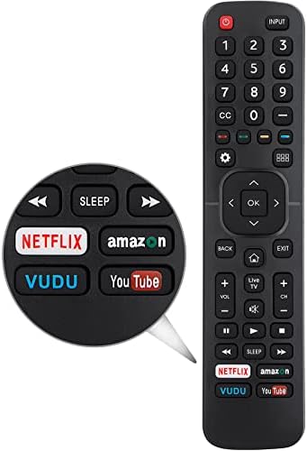 Marvour for Hisense-TV-Remote Compatible with All Hisense 4K LED HD UHD Smart TVs
