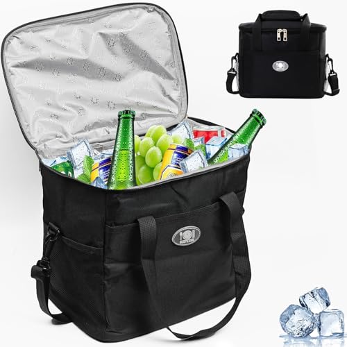 Cveenk Kühltasche Faltbar 16L, Tragbare Kühlbox mit wasserdichter Isolierung, Wiederverwendbare Thermotasche Isoliertasc...