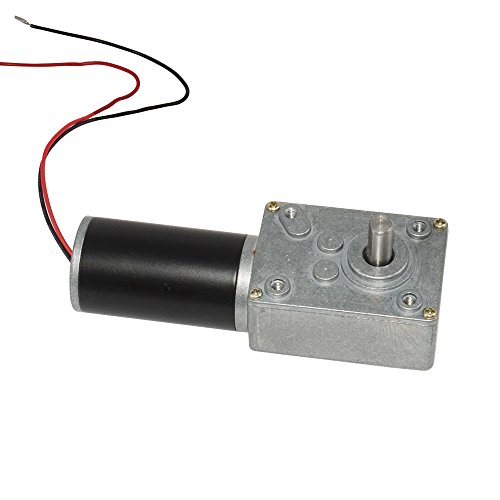 BEMONOC 12v DC Motor 160 RPM Dc Worm Geared Motor with Metal Gear Box for Diy Parts - Thumbnail 3