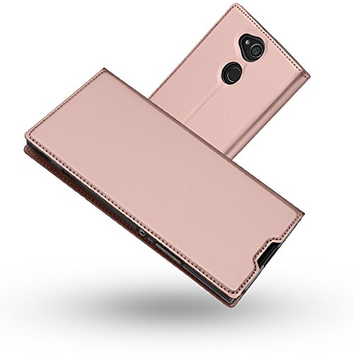Radoo Coque Sony Xperia XA2, Ultra Mince en Cuir PU Premium Housse à Rabat Portefeuille Coque Étui de Protection Bumper Folio à Clapet avec [Fente pour...