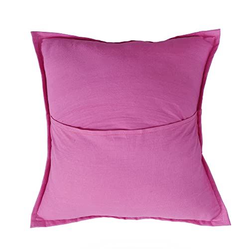 Image of Ravaiyaa - Attitude is everything Set Of 2 PC Home Sofa Decor Cotton Cushion Cover, Handmade Khambadiya Patchwork Pillow Case, Embroidery Cushions