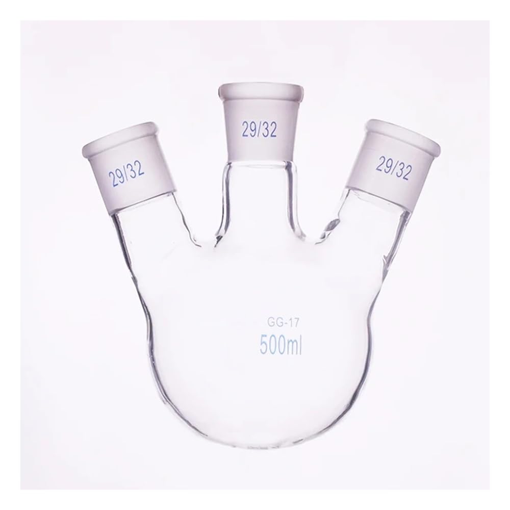 Matraz de tres bocas con boca esmerilada estándar 500 ml 1000 2000 3000 5000 Unión 29/32 Equipamiento de laboratorio
