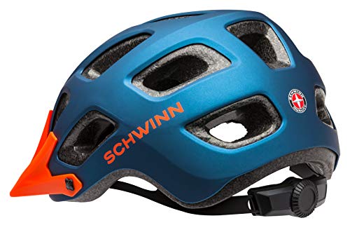 Schwinn Excursion Adult Bike Helmet, Orange/Blue #TOP1