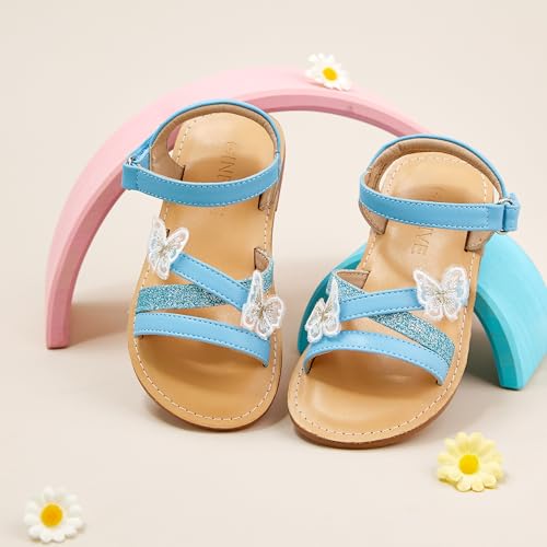 Image of GINFIVE Toddler Girls Sandals Girls Toddler Sandals Little Girls Kids Shoes