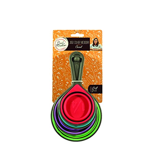 Jogo Colher Medidora Retrátil 4 Peças Silicone - CF55 - YANGZI