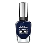 Sally Hansen Complete Salon Manicure Nagellack mit Keratinkomplex Nightwatch, dunkles Navy Blau, glänzender Pflegelack ohne UV-Licht, langanhaltend Nr. 674, (1 x 14,7 ml)