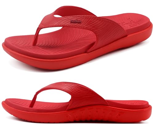 Image of KuaiLu Women's Orthotic Arch Support Flip Flop Sandals