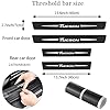 4Pcs Car Carbon Fiber Door Sill Kick Plates Protector for Hy-undai Tucson 2018-2023 2024 2025, Auto Outer Door Sill Cover Protector, Scuff Guard Threshold Pedal Sticker Trim, Non-Slip Door Edge #3
