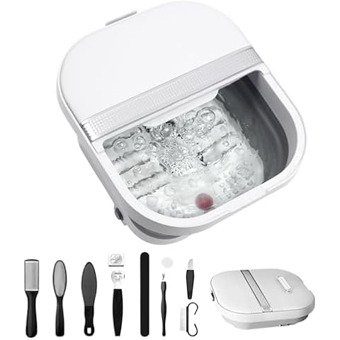 ACKLEAP Foldable Foot Spa with Heat and Massage Cover