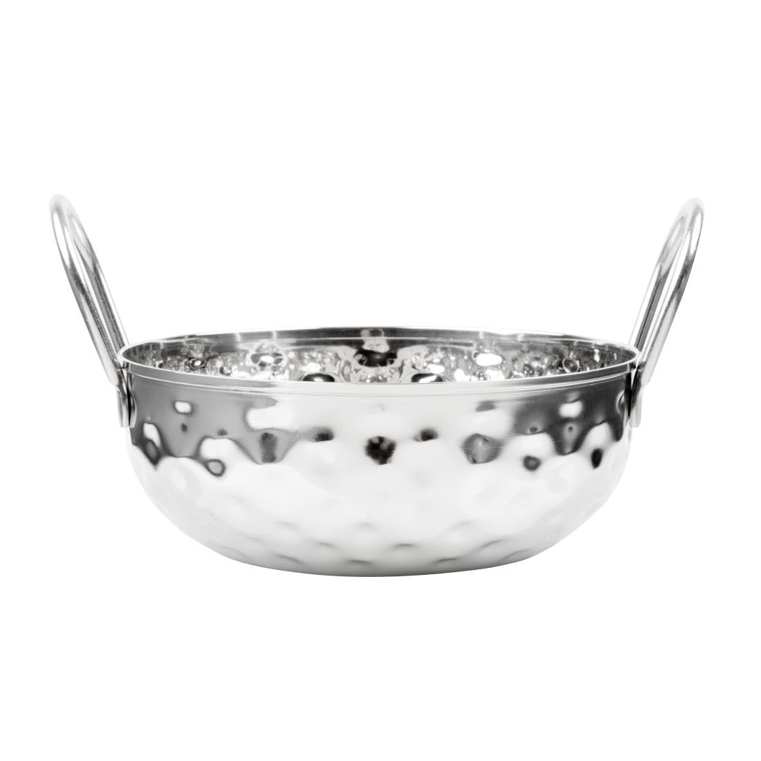 Olympia Table Presentation Hammered Kadai Dish Stainless Steel, 150 mm