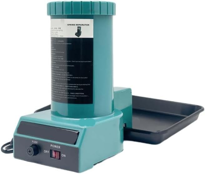 Spring Separator Machine – 50W Automatic Spring Detangler, Adjustable Gate, for 2-12mm Diameter Springs, with Safety Fuse & LED Switch