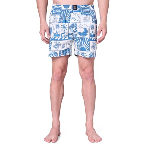 Image of Urban Scottish Men's Boxer Pants 100% Cotton Material with A Stylish Print Soft and Stretchy Elastic Waist Band Dynamic Movement and Hardwearing Stitching Breathable with A Gentle Snug Fit