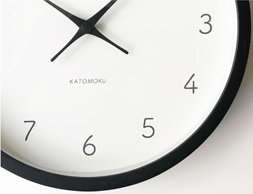 KATOMOKU Muku Clock 7 電波時計 連続秒針ムーブメント km-60BKRC ブラック φ306mm (電波時計) の商品画像 6