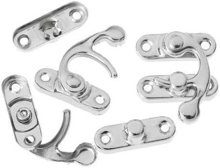 Swing Arm Hook Latches Clasp for Box Lock, Purse Lock Silver Tone 33mm - -  Amazon.com