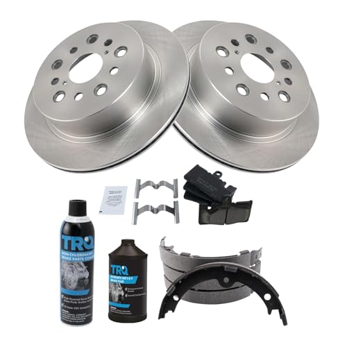 Image of TRQ Rear Brake Pad & Rotor Kit Compatible with 2001-2006 Lexus