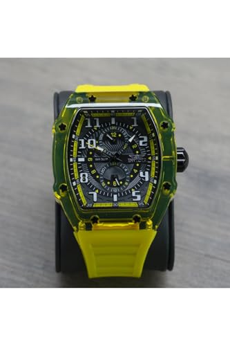 Invicta Racing Men 48.5mm Plastic Black + Yellow Yellow+Dark Grey dial VH61 Quartz2