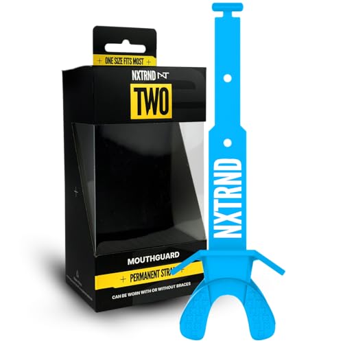 Nxtrnd Two Neon Blau Fußball Mundschutz mit Gurt