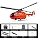 GoolRC C186 Remote Control Helicopter, 4 CH Single Propeller Without Ailerons RC Helicopter with 6-axis Gyro Stabilization, Altitude Hold, Remote Control Airplane Toy for Adults Orange