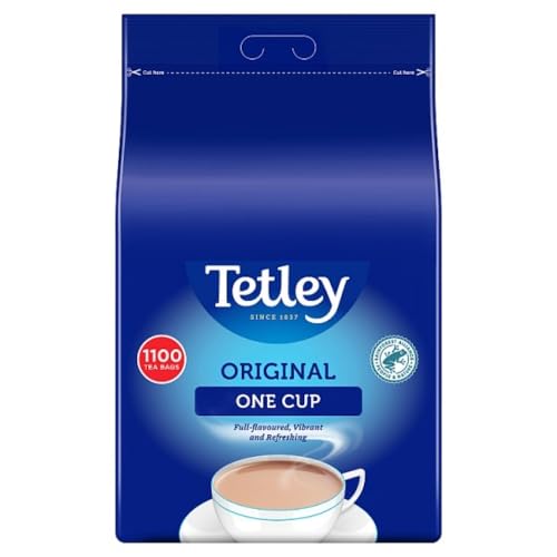 Tetley One Cup 1100 Tè nero dall'Inghilterra 1100 bustine di tè - Importato da Shestore24