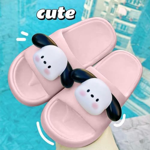 Puppy Slippers Lovely Indoor Bathroom Home Men Slippers Outside Wearing Couples Beach Slippers Women2