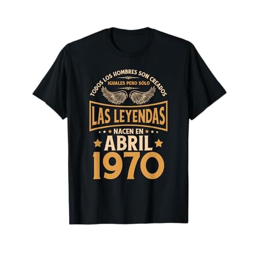 Cumpleaños Hombre Regalos Las Leyendas Abril 1970 Camiseta