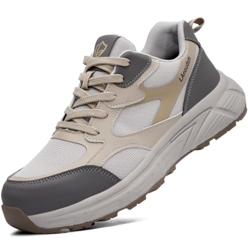 Image of Steel Toe Shoes for Men Women Lightweight Work Shoes Men Breathable Safety Shoe