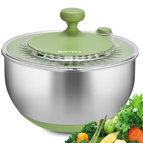 SUSTEAS 4.25Qt Stainless Steel Spinner