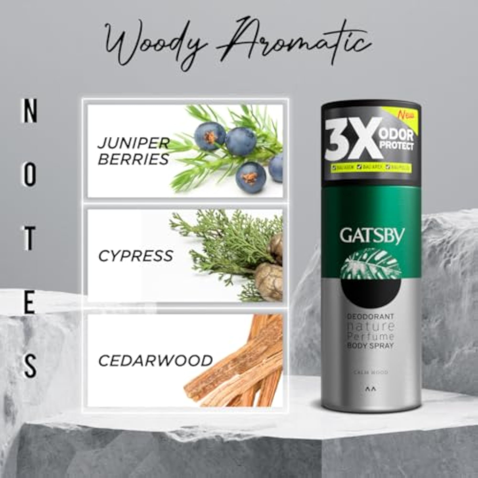 Japan's No. 1 Deodorant Nature Perfume Body Spray - Calm Wood