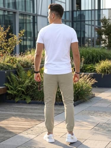 Image of ANNI Designer Men Cargo Pants Cotton Solid | Cargo Pants for Men | Mens Cargo Trouser | Multi Pocket Cargo Pant Regular Fit | Casual Stylish Bottom Wear for Mens Comfortable Clothing