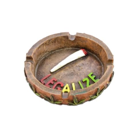 PolyPlus Marijuana Pot Leaf Legalize It Ashtray - Cigar Ashtray Cover