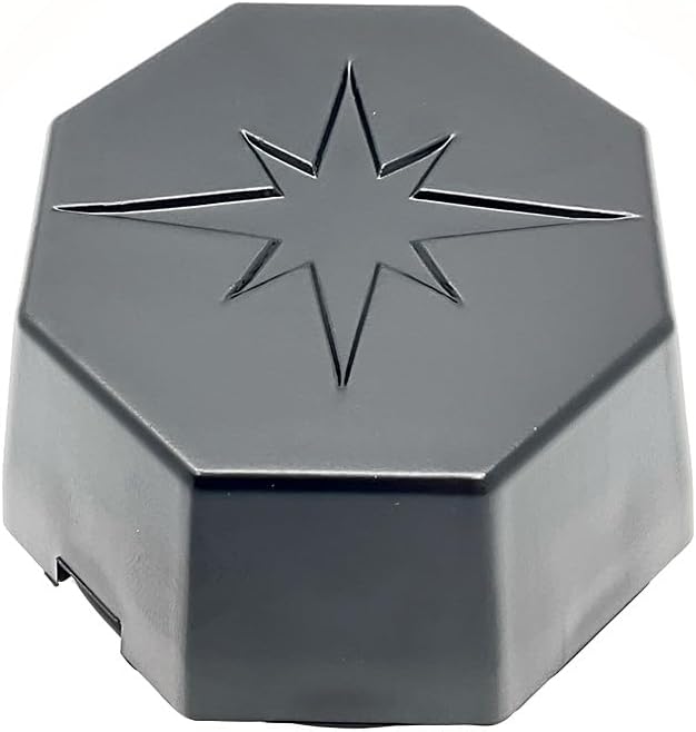 Polaris ATV Hub Cover, Matte Black, Genuine OEM Part 5451374-458, Qty 1